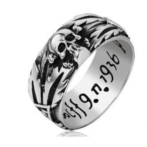 雕刻骷髅个性戒指首饰