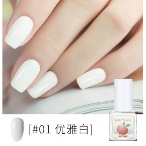 新款水性免烤可撕拉甲油持久可剥透明美甲护甲亮面指甲油